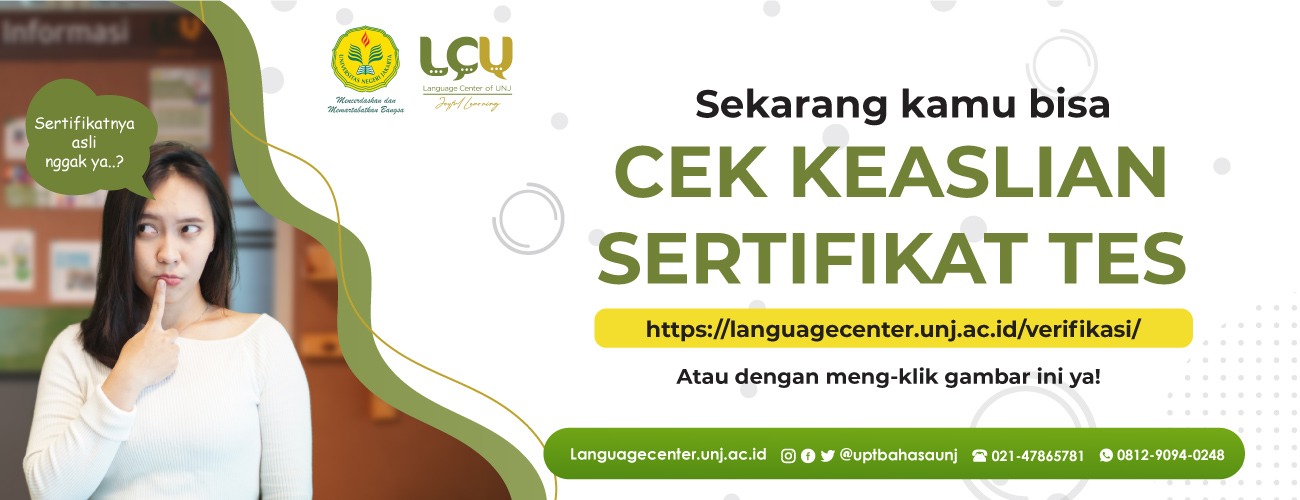 Language Center of UNJ – UPT Bahasa UNJ