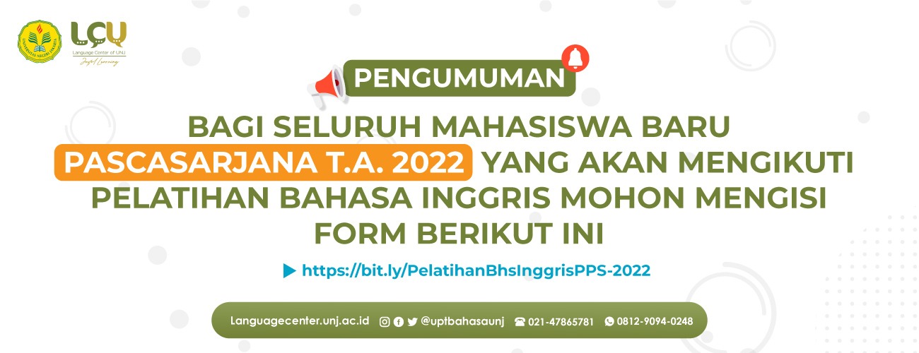 Language Center of UNJ – UPT Bahasa UNJ